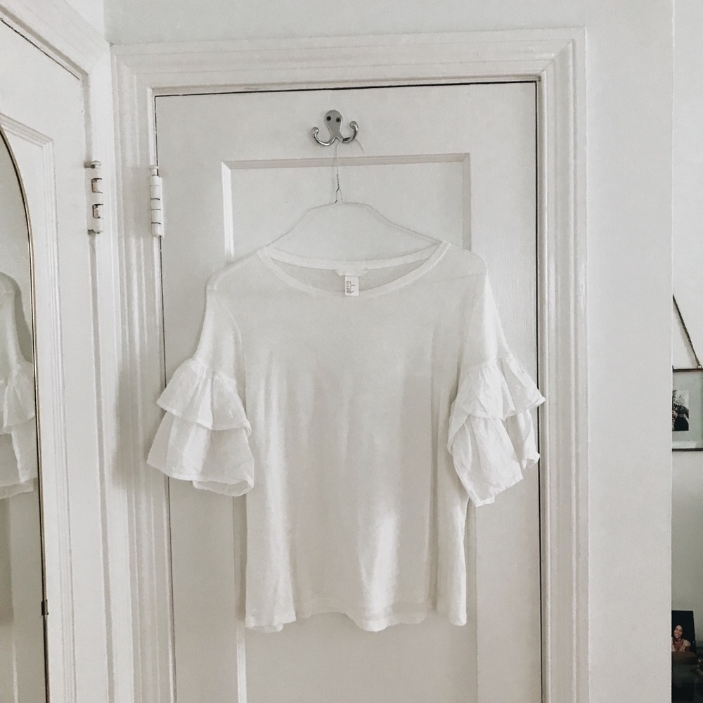 H&M Ruffle Sleeve Blouse